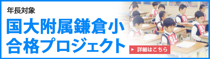 国大附属鎌倉小合格プロジェクト