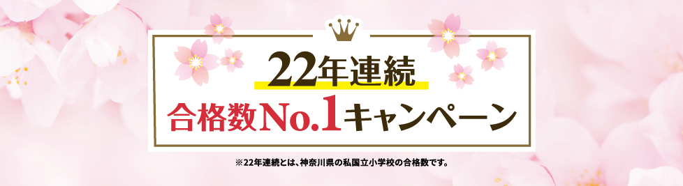 22年連続合格数No.1キャンペーン