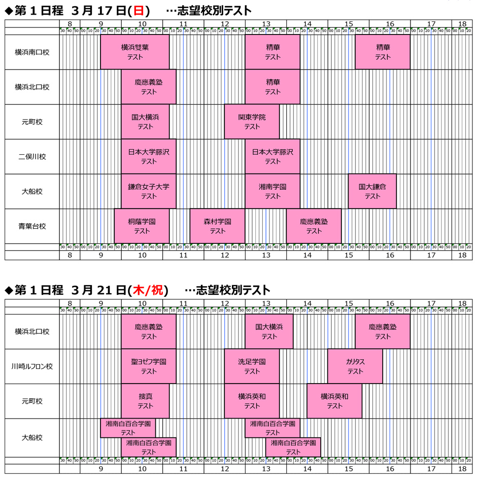 講習･日程