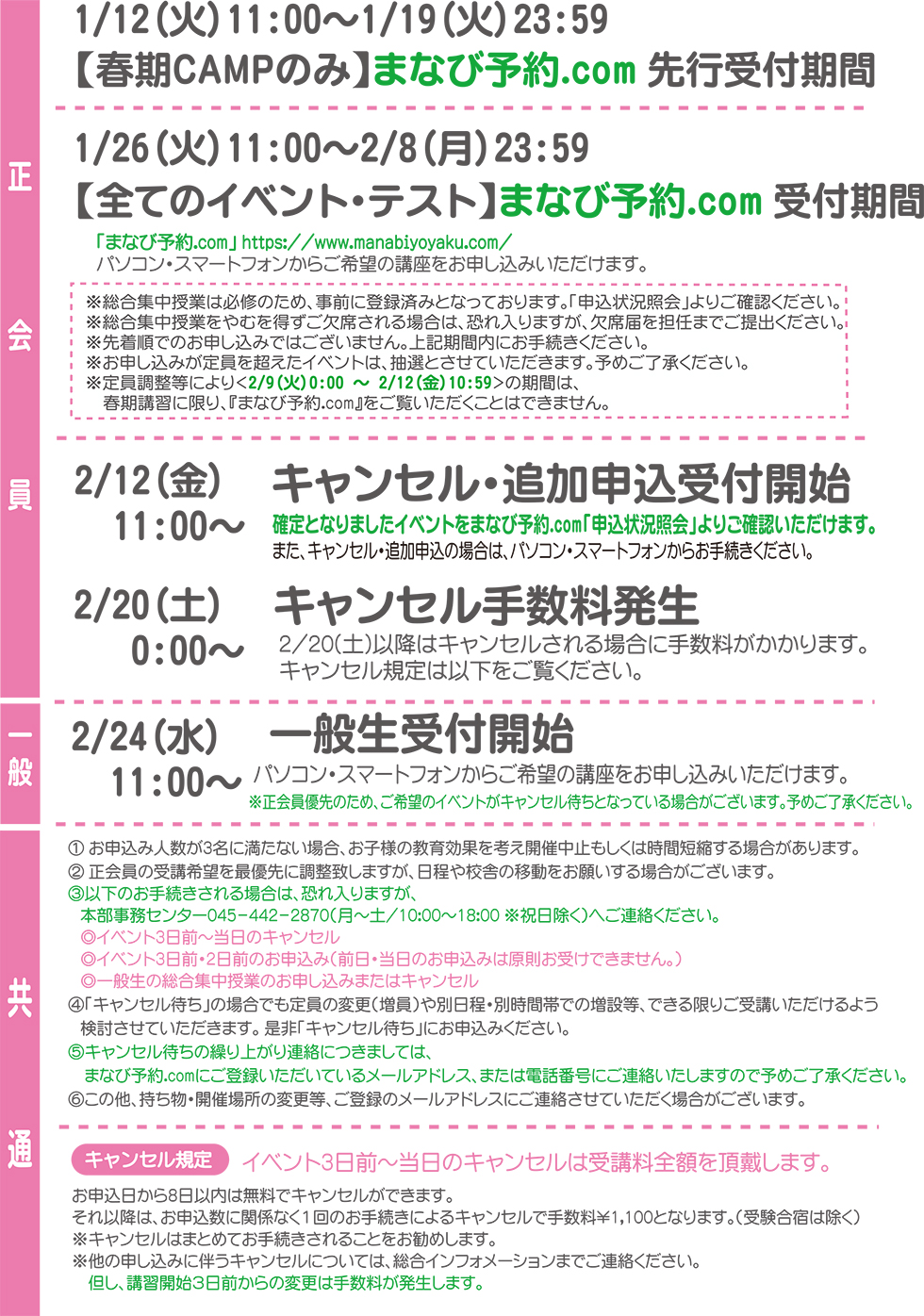 2021年度春期講習|小学校受験の理英会