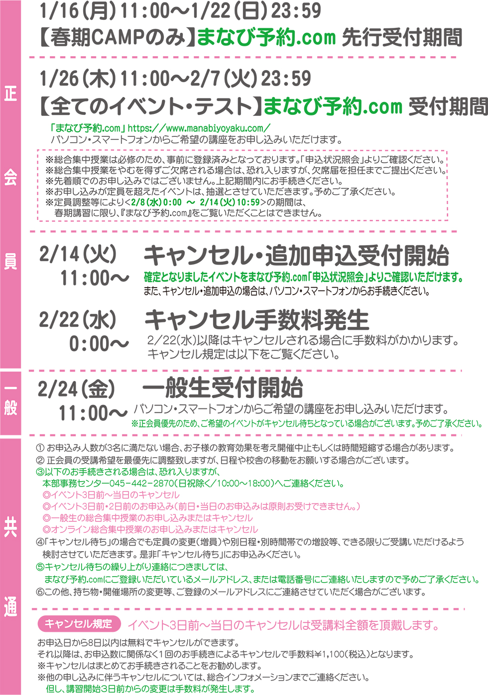2023年度春期講習｜小学校受験の理英会