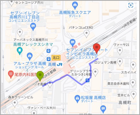 クロスパル高槻会場 地図
