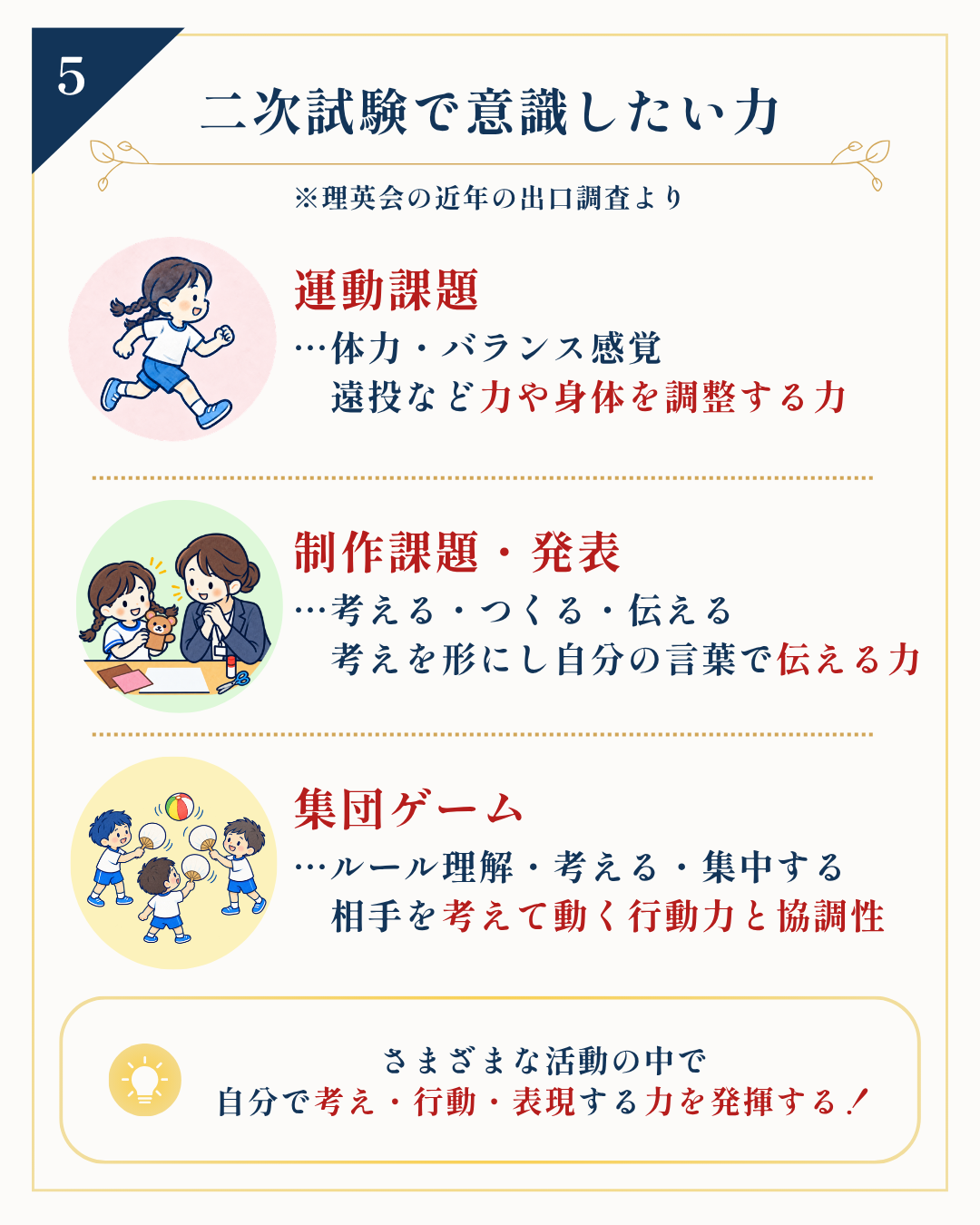 慶應義塾横浜初等部 二次試験で大切にしたい経験